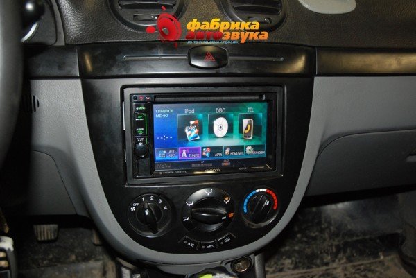 установка автомагнитолы Kenwood Chevrolet Lacetti