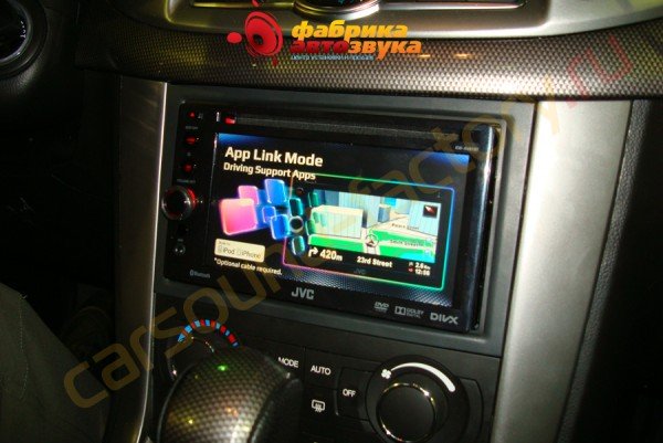 установка автомагнитолы JVC KW-AV61BT JVC KW-AV61BT Chevrolet Captiva