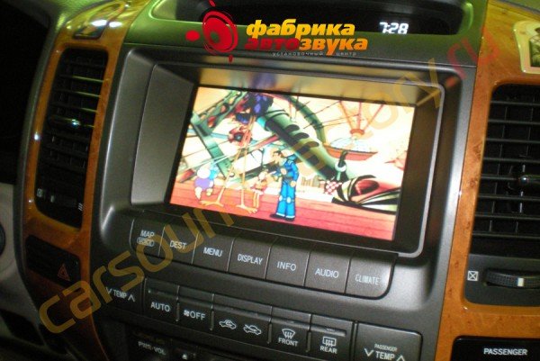 организация видеовхода на штатный монитор - Lexus GX 470