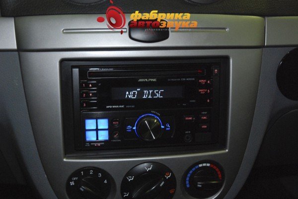Установка магнитолы Alpine Alpine CDE-W203Ri Chevrolet Lacetti