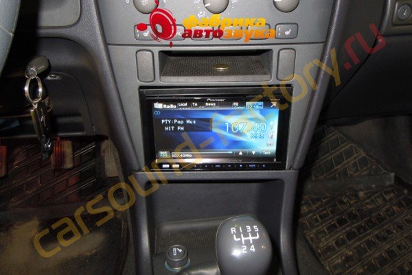 установка автомагнитолы Pioneer AVH-P4200DVD Volvo S40