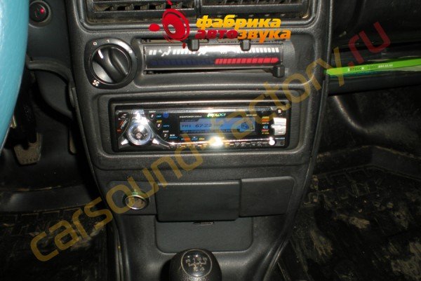 установка магнитолы Prology MCD-600 Prology MCD-600 Lada Samara