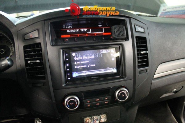 замена автомагнитолы 2din Pioneer Mitsubishi Pajero 4