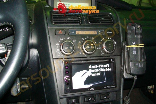 Установка автомагнитолы JVC KW-AV50 JVC KW-AV50 Lexus IS 200