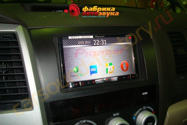 подключение GPS модуля к автомагнитоле Pioneer AVH-P8400B - Toyota Sequoia