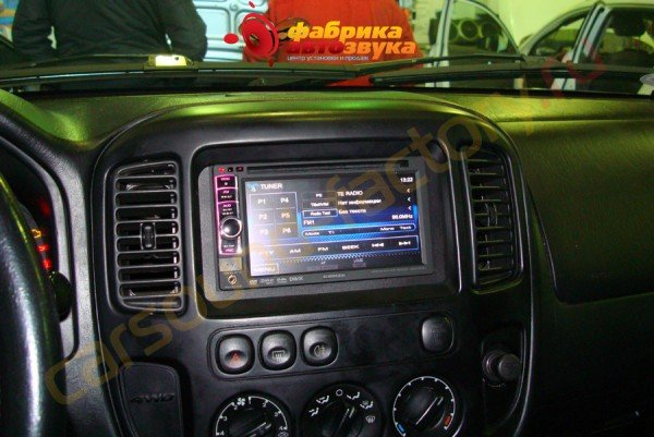 установка автомагнитолы Kenwood DDX3051 Kenwood DDX3051 Ford Maverick