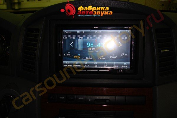 установка 2din магнитолы Mystery Jeep Laredo