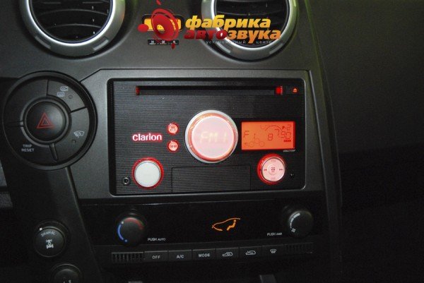 Установка автомагнитолы 2din Clarion UDB-275MP SsangYong Actyon