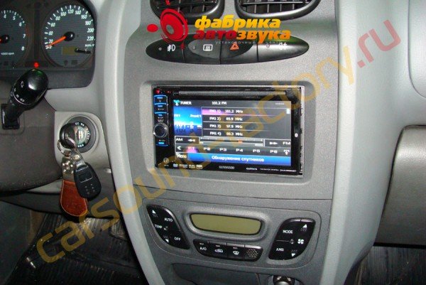 Установка мультимедии Kenwood DNX5580BT Kenwood DNX5580BT Hyundai Santa Fe