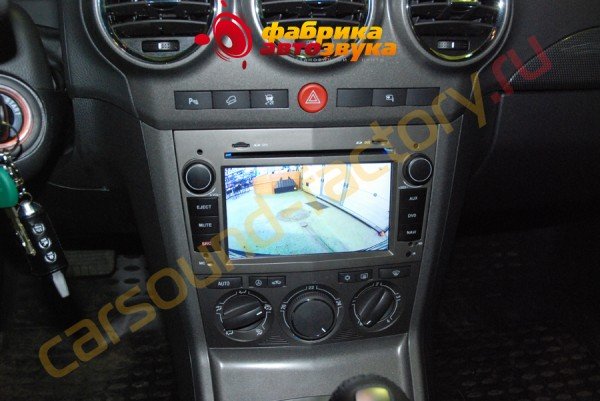 установка автомагнитолы под штатную Opel Antara
