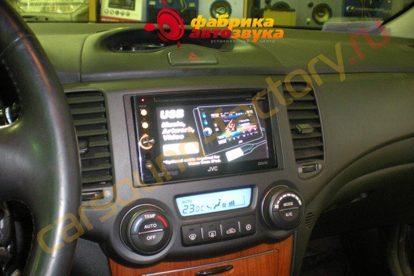 установка автомагнитолы JVC KW-AVX740 JVC KW-AVX740 Kia Magentis