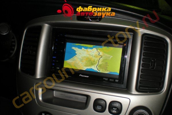 установка автомагнитолы 2din Pioneer AVH-P3100DVD Pioneer AVH-P3100DVD Mazda Tribute