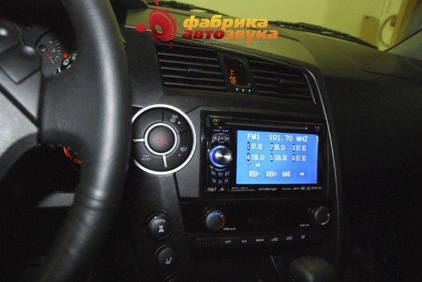 Установка магнитолы 2din Challenger DVA-9758 SsangYong Kyron
