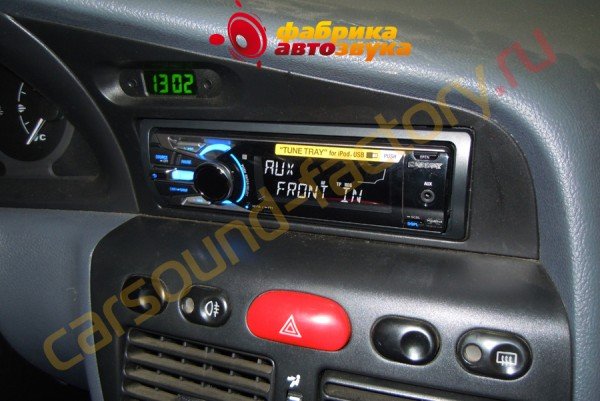 Установка магнитолы Sony Sony MEX-BT4700U Fiat Palio ED