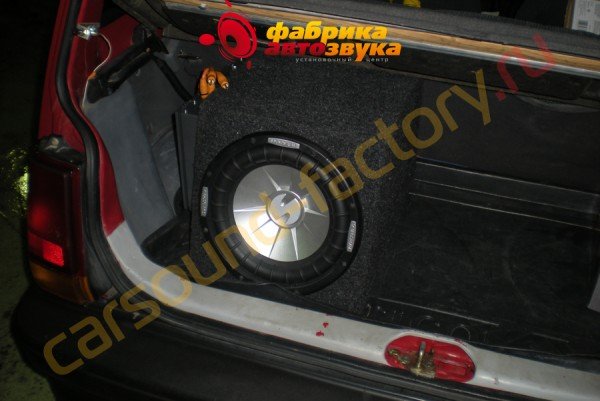 установка сабвуфера Soundstream PXW-10-2 Soundstream PXW-10-2 Daewoo Tico