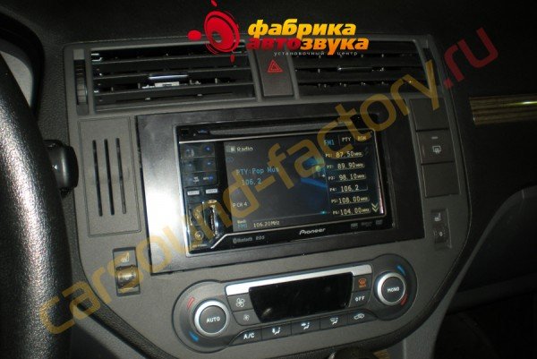 установка 2din автомагнитолы Pioneer AVH-P3200BT Pioneer AVH-P3200BT Ford C-Max