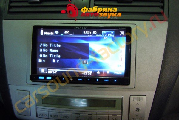 Установка автомагнитолы 2din Pioneer Pioneer AVH-P4200DVD Toyota Solara