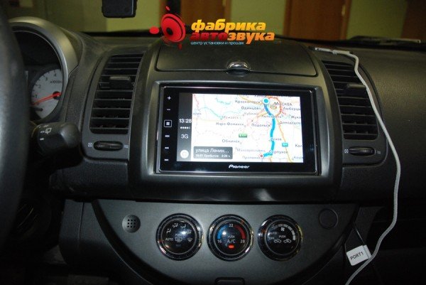 установка и подключение головного устройства Pioneer SPH-DA120 Nissan Note