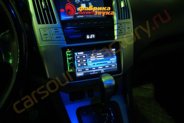 установка 2din автомагнитолы Kenwood DDX-3051 Kenwood DDX-3051 Lexus RX 350