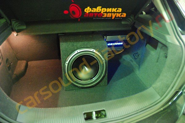 сабвуфер LightingAudio LA-S412 box Opel Astra