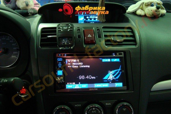 установка автомагнитолы Alpine INE-W530BT Alpine INE-W530BT Subaru XV