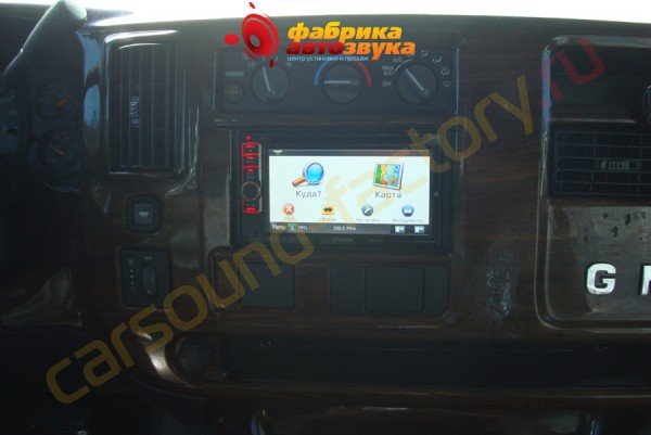 установка автомагнитолы Kenwood DNX5580BT Kenwood DNX5580BT GMC Savana