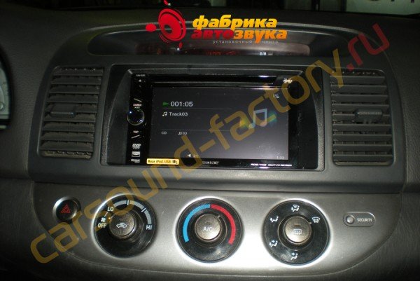 установка автомагнитолы SONY XAV-E60 SONY XAV-E60 Toyota Camry