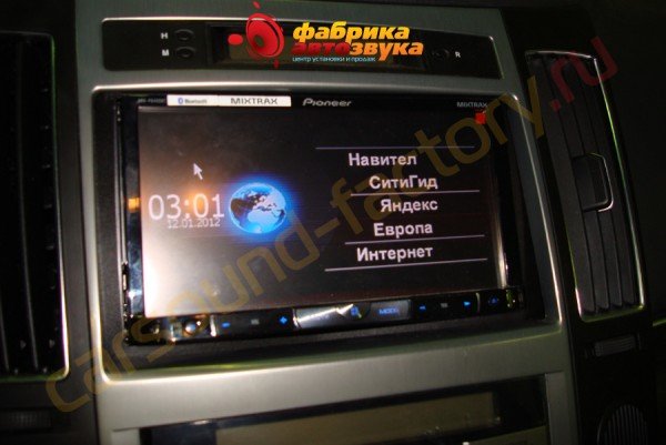 Установка автомагнитолы Pioneer AVH-P8400BT Pioneer AVH-P8400BT Hyundai IX 55
