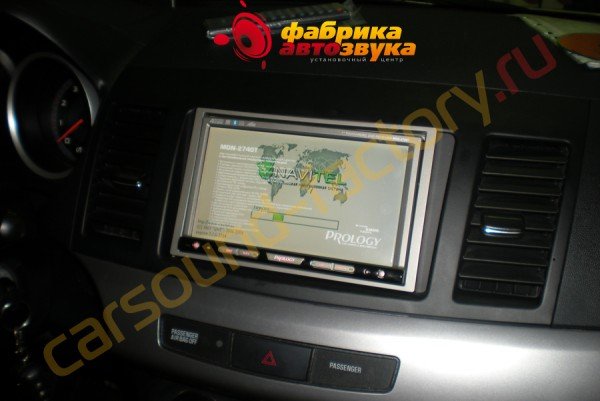 установка 2din магнитолы Prology MDN-2740T Prology MDN-2740T Mitsubishi Lancer X