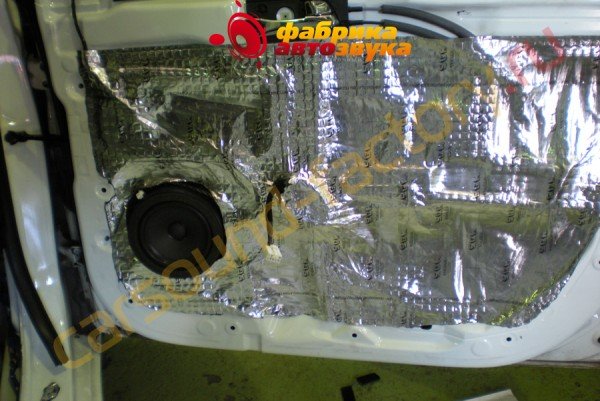 Шумоизоляция двери 2й слой SGM Hyundai Solaris