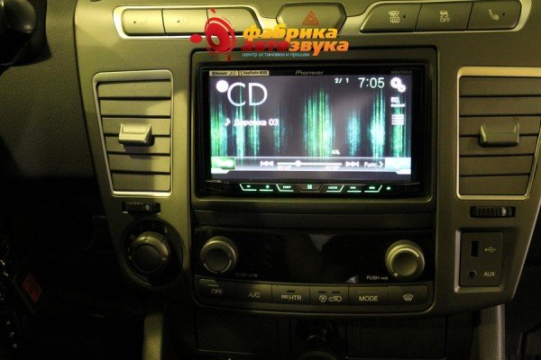 замена магнитолы на pioneer 2 din Pioneer AVH-X8600BT SsangYong Stavic
