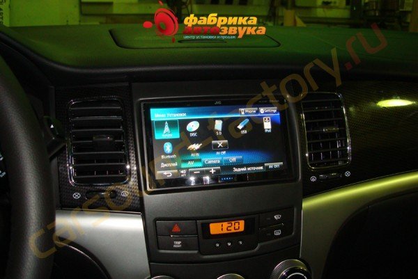 установка головного устройства JVC KW-AV70BT JVC KW-AV70BT SsangYong Actyon