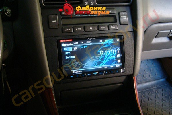 установка автомагнитолы Pioneer AVH-3400DVD Pioneer AVH-3400DVD Lexus GS 300