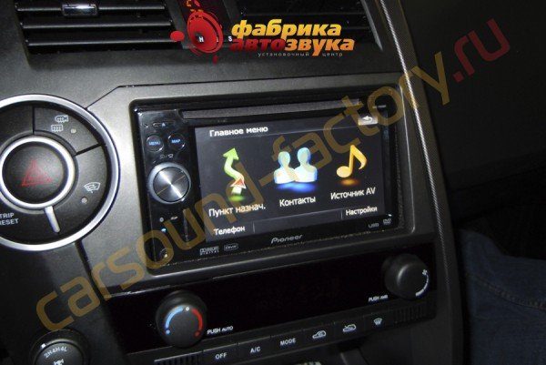 Установка автомагнитолы с навигацией Pioneer AVIC-F900BT SsangYong Kyron