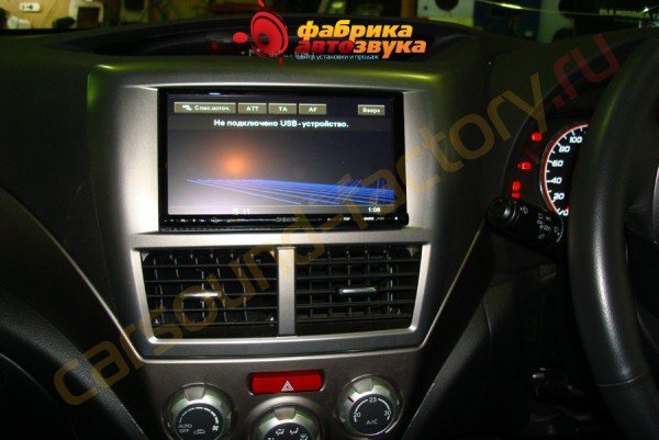 установка автомагнитолы Sony XAV-E722 Sony XAV-E722 Subaru Forester