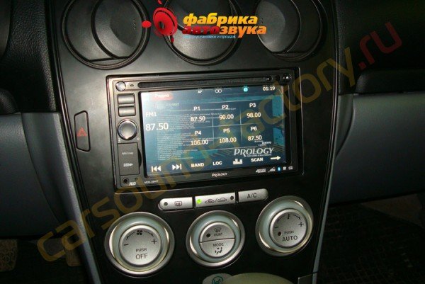 установка автомагнитолы Prology Prology Mazda 6