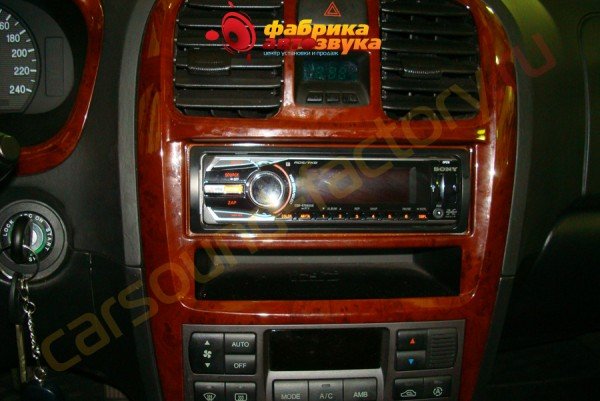 Установка головного устройства Sony CDX-GT660UE Sony CDX-GT660UE Hyundai Sonata
