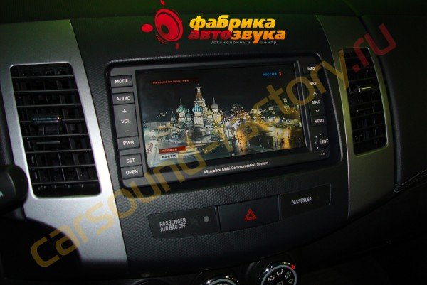 подключение цифрового тв-тюнера к штатному монитору AVIS Mitsubishi Outlander