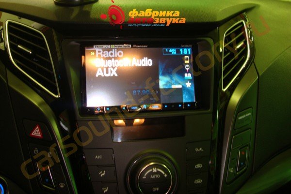 Установка автомагнитолы Pioneer AVH-X8500BT Pioneer AVH-X8500BT Hyundai i40