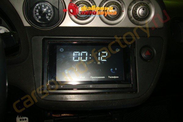 установка магнитолы Pioneer SPH-DA100 Pioneer SPH-DA100 Acura RSX