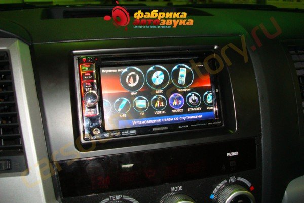 установка автомагнитолы Kenwood DNX5580BT Kenwood DNX5580BT Toyota Sequoia