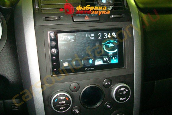 установка магнитолы Pioneer SPH-DA120 Pioneer SPH-DA120 Suzuki Grand Vitara