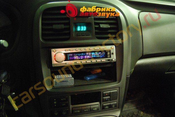 Установка магнитолы JVC JVC KD-SH55R Hyundai Sonata