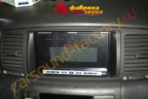 подключение автомагнитолы Phantom Phantom Toyota Corolla