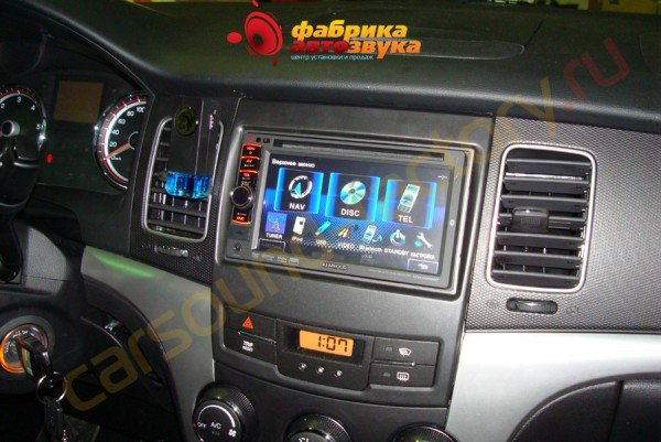 установка автомагнитолы Kenwood DDX-4058BT SsangYong Actyon