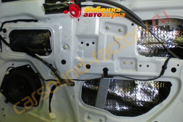 Шумоизоляция двери 1й слой SGM Hyundai Solaris
