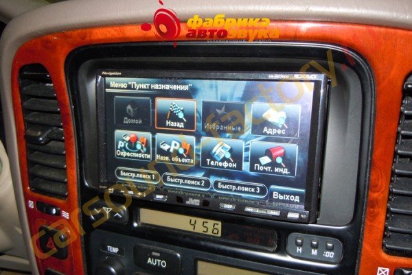 Установка магнитолы JVC KW-NX7000 JVC KW-NX7000 Lexus GX 470