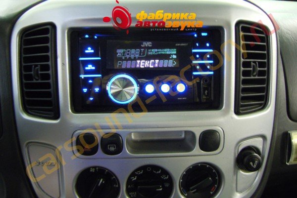 Установка автомагнитолы JVC KW-XR417 Ford Escape