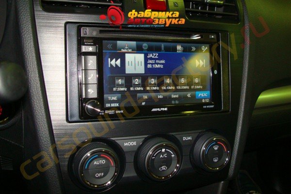 установка автомагнитолы Alpine IVE-W535BT Alpine IVE-W535BT Subaru Forester