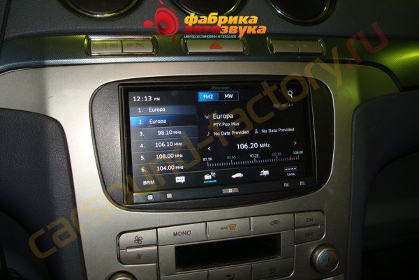 автомагнитола Pioneer SPH-DA110 Pioneer SPH-DA110 Ford S-Max